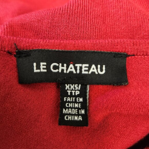 Le Chateau Red V-Front & Back Sweater - Picture 5 of 5